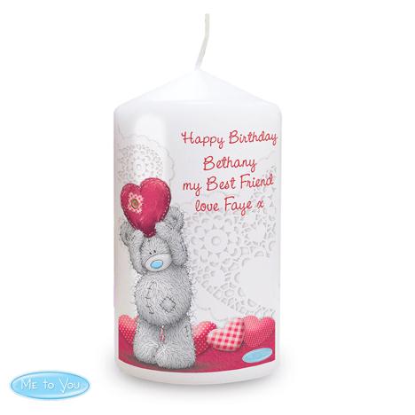 Personalised Me to You Bear Heart Candle £12.99